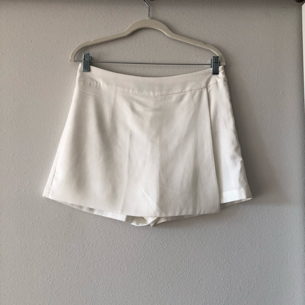 White Game Day Skort